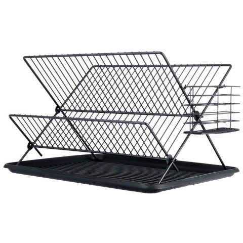 Vilde Suszarka na Naczynia Ociekacz do Naczyń Czarna VILDE 45 x 32 x 25,5 cm