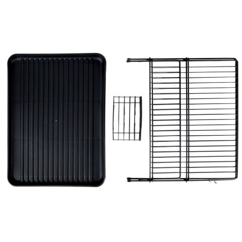 Vilde Suszarka na Naczynia Ociekacz do Naczyń Czarna VILDE 45 x 32 x 25,5 cm