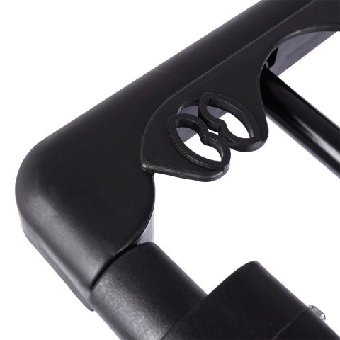 Vilde Suszarka na Pranie Metalowa Czarna Rozsuwana z Kółkami Składana XXL 110-189 cm