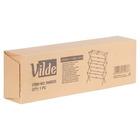 Vilde Suszarka na Pranie Ubrania Metalowa Czarna Pionowa Solidna ORION 47-78x94cm