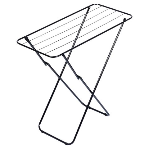 Vilde Suszarka na Pranie Ubrania Składana Metalowa Czarna VILDE 93 x 43 x 88 cm