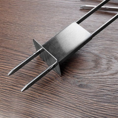 BBQ Szpikulce do Szaszłyków Stalowe Podwójne 36 cm 4 szt.