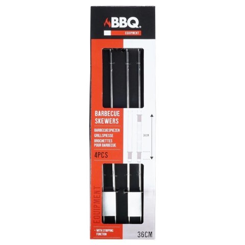 BBQ Szpikulce do Szaszłyków Stalowe Podwójne 36 cm 4 szt.