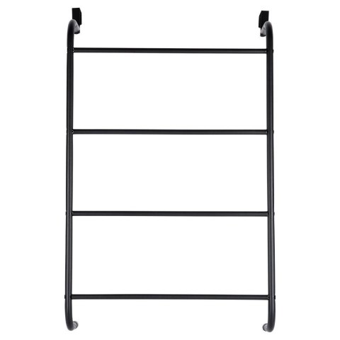 Bathroom Solutions Wieszak na Ręczniki Metalowy Czarny Naścienny BATHROOM SOLUTIONS 73x44,5 cm