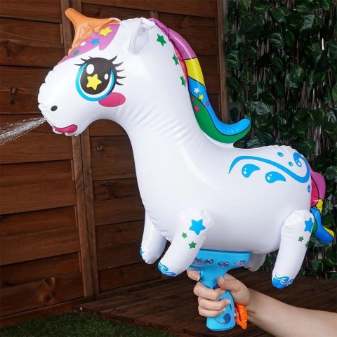 Free & Easy Zabawka Pistolet na Wodę Dmuchany Jednorożec Solidny FREE & EASY 55x18x58cm