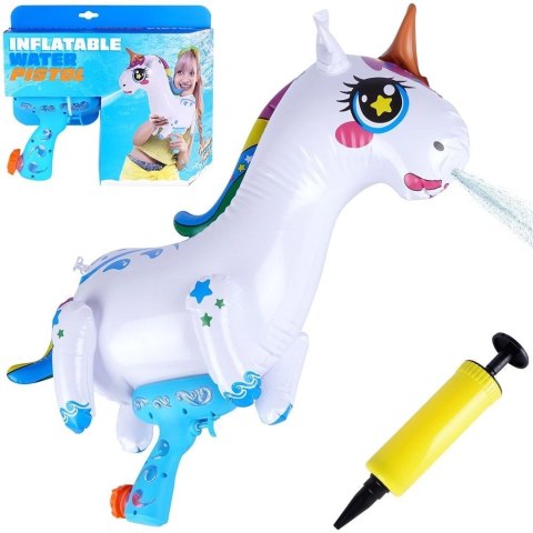 Free & Easy Zabawka Pistolet na Wodę Dmuchany Jednorożec Solidny FREE & EASY 55x18x58cm