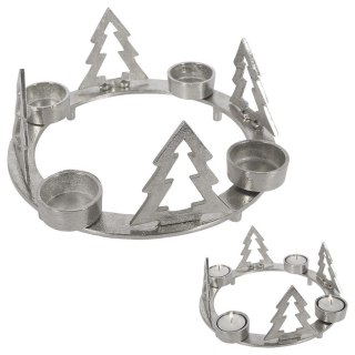 Home Styling Collection Świecznik Tealight 4 Świeczki Świąteczny Loft HOME STYLING COLLECTION 25 cm