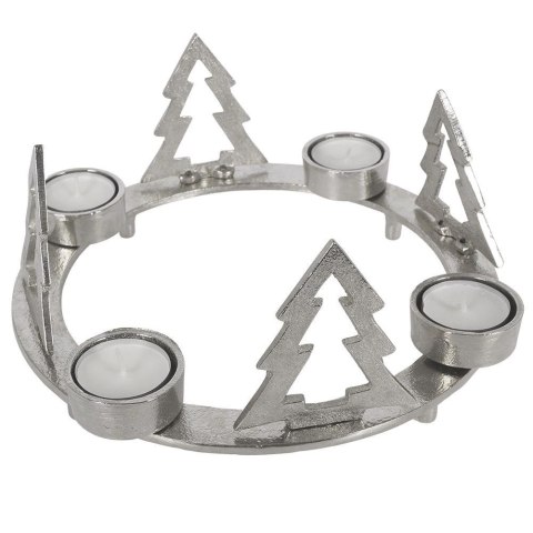 Home Styling Collection Świecznik Tealight 4 Świeczki Świąteczny Loft HOME STYLING COLLECTION 25 cm