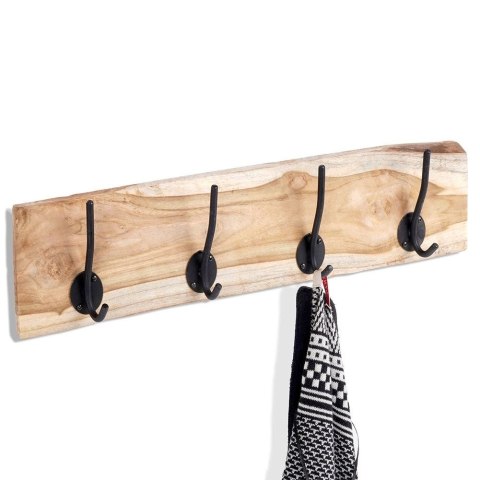 Home Styling Collection Wieszak Ścienny na Ubrania Drewniany Solidny HOME STYLING COLLECTION 49,5cm