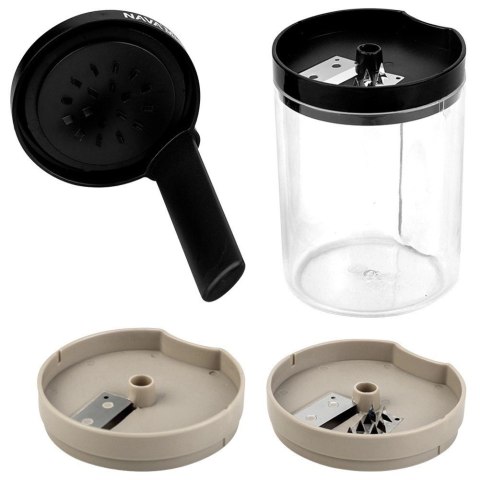 NAVA Szatkownica do Warzyw Owoców z Pojemnikiem Spiralna 3w1 NAVA 20 cm