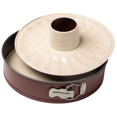 NAVA Tortownica Forma do Babki Okrągła Rozpinana Granitowa Solidna ORION 28 cm