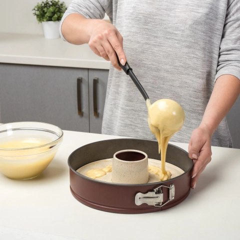 NAVA Tortownica Forma do Babki Okrągła Rozpinana Granitowa Solidna ORION 28 cm