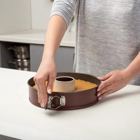 NAVA Tortownica Forma do Babki Okrągła Rozpinana Granitowa Solidna ORION 28 cm