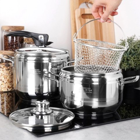 Orion Szybkowar stalowy PROFI 3,5+5 l 2 szt.