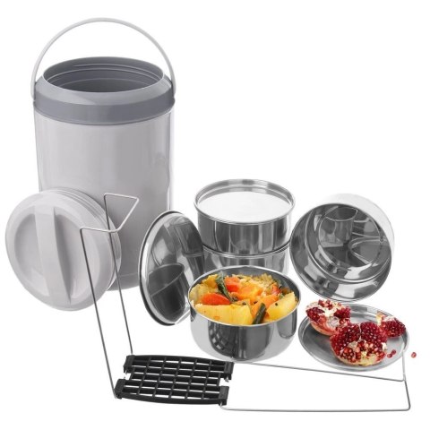 Orion Termos Menażka Obiadowa Termiczna Stalowa 4-Poziomowa Solidna ORION 4x800ml
