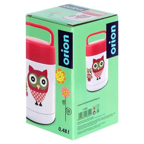 Orion Termos Obiadowy Termiczny Stalowy Dziecięcy dla Dzieci Sowa ORION 450ml