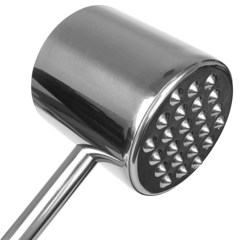 Orion Tłuczek do Mięsa Metalowy Dwustronny z Wypustkami Solidny ORION 27 cm