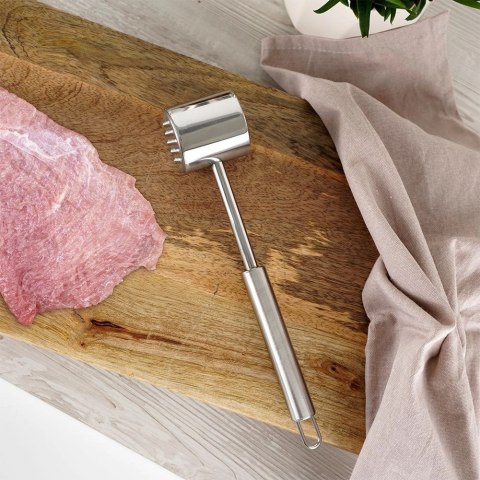 Orion Tłuczek do Mięsa Metalowy Dwustronny z Wypustkami Solidny ORION 27 cm