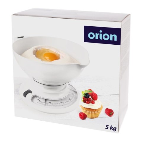 Orion Waga Kuchenna Mechaniczna ze Zdejmowaną Misą Podziałką Solidna ORION 5 kg