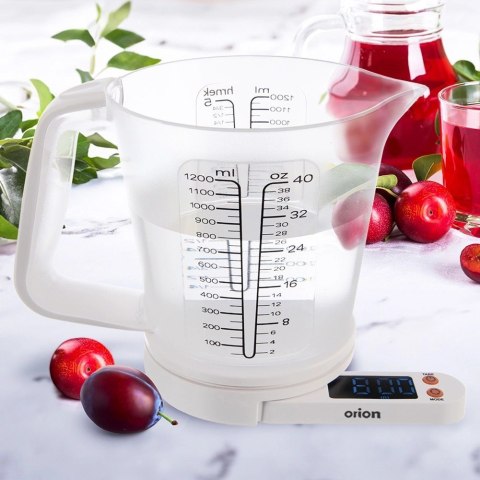Orion Waga kuchenna z miarką 5 kg, 1,2 l
