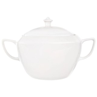 Orion Waza na Zupę Dania Porcelanowa Elegancka Biała Duża z Pokrywą ORION 3,5 l
