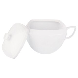 Orion Waza na Zupę Dania Porcelanowa Elegancka Biała Duża z Pokrywą ORION 3,5 l