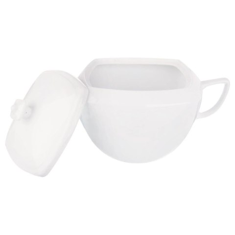 Orion Waza na Zupę Dania Porcelanowa Elegancka Biała Duża z Pokrywą ORION 3,5 l