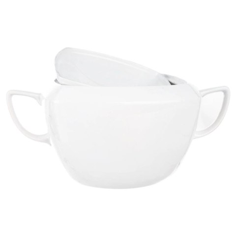 Orion Waza na Zupę Dania Porcelanowa Elegancka Biała Duża z Pokrywą ORION 3,5 l