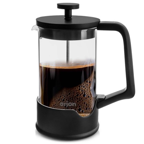 Orion Zaparzacz tłokowy do kawy i herbaty szklany BLACK 400 ml