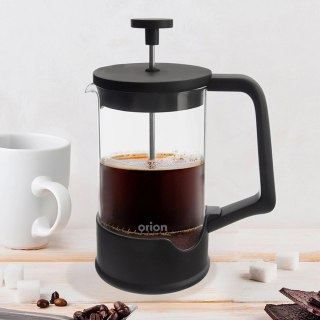 Orion Zaparzacz tłokowy do kawy i herbaty szklany BLACK 400 ml