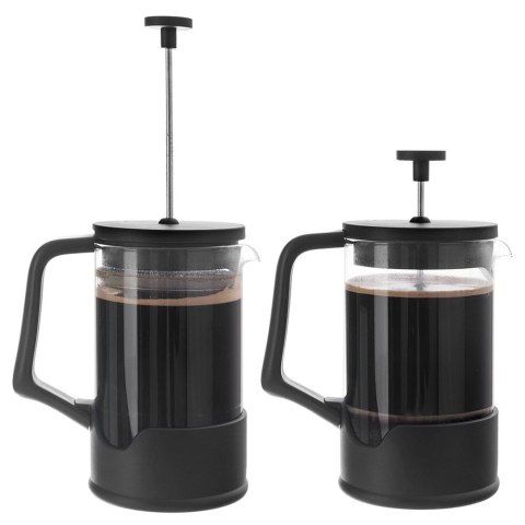 Orion Zaparzacz tłokowy do kawy i herbaty szklany BLACK 400 ml