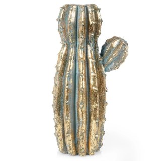 Vilde Wazon na Kwiaty Złoty Kaktus Ozdobny Dekoracyjny VILDE 41,5 cm