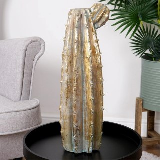 Vilde Wazon na Kwiaty Złoty Kaktus Ozdobny Dekoracyjny VILDE 47,5 cm