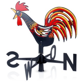 Vilde Wiatrowskaz Róża Wiatrów Kogut Pogodowy Ozdobny Precyzyjny VILDE 40 x 40 cm