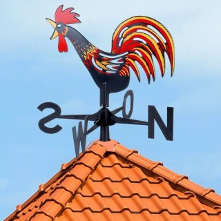 Vilde Wiatrowskaz Róża Wiatrów Kogut Pogodowy Ozdobny Precyzyjny VILDE 40 x 40 cm