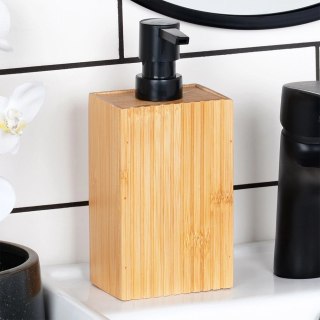 AM/63 Dozownik do Mydła BATHROOM SOLUTIONS 280 ml Drewniany Bambus Ryflowany