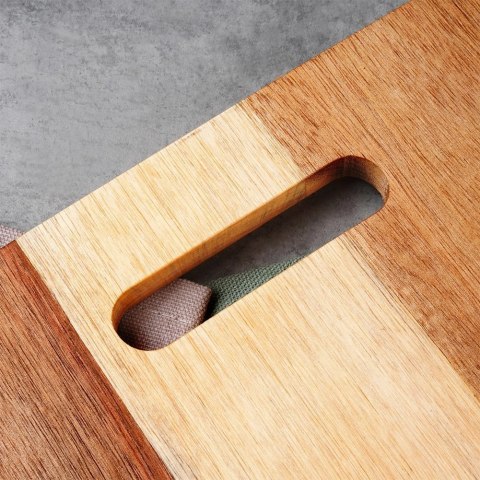 Grupa Orion Sp. z o.o. Deska do Krojenia EXCELLENT HOUSEWARE 30 x 20 cm Akacjowa z Uchem