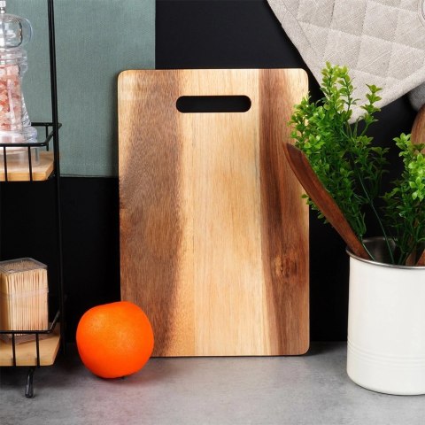 Grupa Orion Sp. z o.o. Deska do Krojenia EXCELLENT HOUSEWARE 30 x 20 cm Akacjowa z Uchem