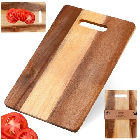 Grupa Orion Sp. z o.o. Deska do Krojenia EXCELLENT HOUSEWARE 30 x 20 cm Akacjowa z Uchem