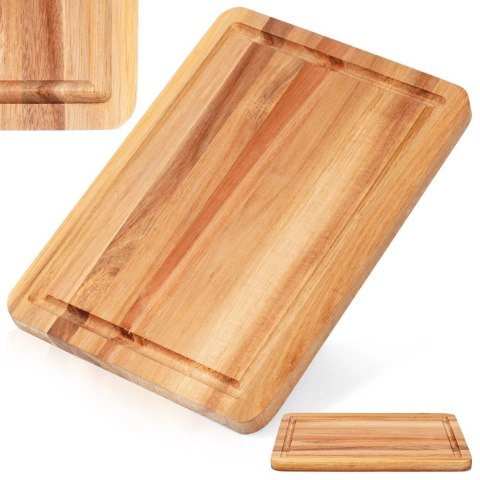 Grupa Orion Sp. z o.o. Deska Akacjowa EXCELLENT HOUSEWARE 28 x 20 cm z Rowkiem do Soków