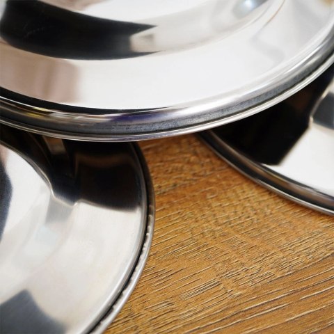 EXCELLENT HOUSEWARE Zestaw Półmiski Tace Stalowe Owalne Solidne EXCELLENT HOUSEWARE 3 szt.