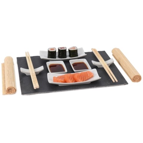 EXCELLENT HOUSEWARE Zestaw do Serwowania Podawania Sushi Porcelanowy EXCELLENT HOUSEWARE 13 el.