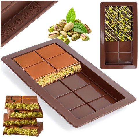 HIT Trading B.V. Forma do Czekolady Dubajskiej HIT Silikonowa 25 x 13,5 cm Tabliczka