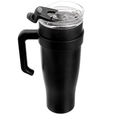 Grupa Orion Sp. z o.o. Kubek termiczny stalowy czarny z uchwytem TERMO 1,2 l