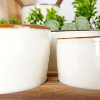 Orion Zestaw Miseczki na Przekąski Ceramiczne na Tacy EXCELLENT HOUSEWARE 3 szt.