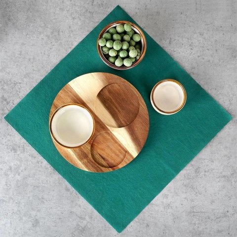 Orion Zestaw Miseczki na Przekąski Ceramiczne na Tacy EXCELLENT HOUSEWARE 3 szt.
