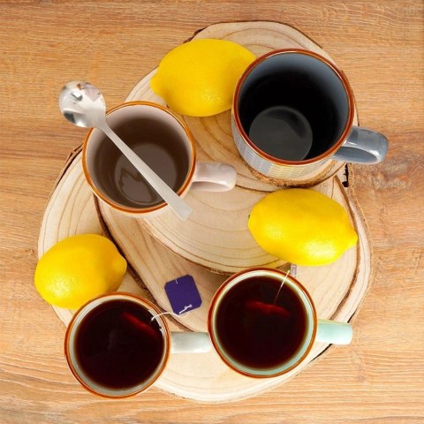 Siaki Collection Zestaw Kubki do Kawy Herbaty Ceramiczne Dekoracyjne ORION 4 szt. 270 ml