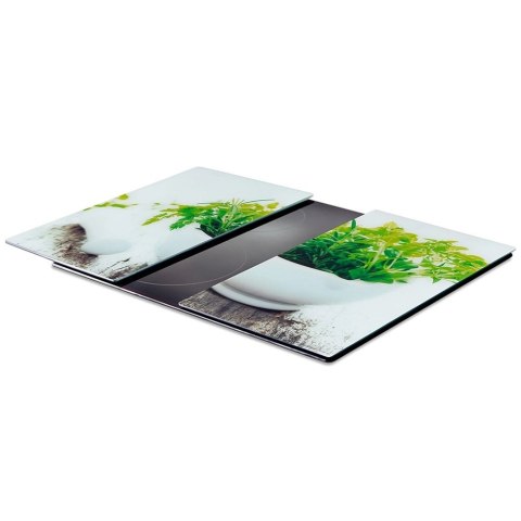 Grupa Orion Sp. z o.o. Deski Szklane VILDE 2 szt. 60 x 52 cm Osłona Kuchenki Hartowane z Ziołami