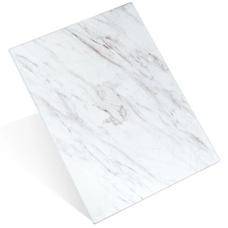 Grupa Orion Sp. z o.o. Deska do Krojenia Szklana VILDE 40x30 cm Hartowana Marmur Biały Dekoracyjna