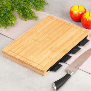 Grupa Orion Sp. z o.o. Zestaw Desek do Krojenia VILDE 5 el. ze Stojakiem Bambusowym